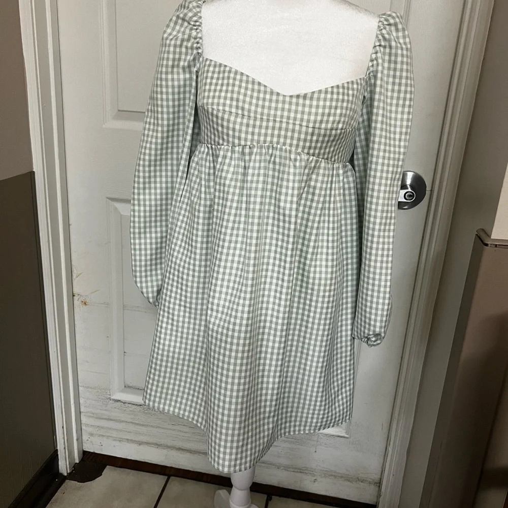 Gianni BINI NWT Kennedy Gingham dress - Picture 3 of 11